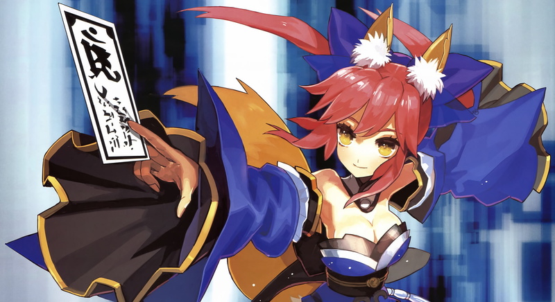 Japanese Clothes, Tamamo no Mae, Tail, Anime, 1080P, Fate/Extra, Animal Ears, Pink Hair, Bleached Eyes, Fate Series