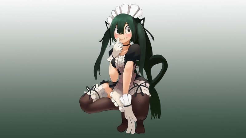 Maid, My Hero Academia, 2K, Tsuyu Asui, Anime