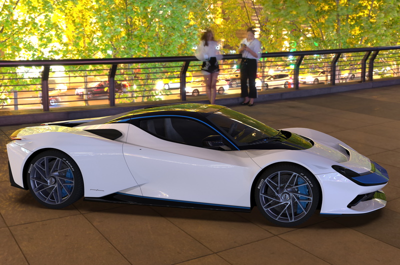 Italian Supercars, sports car, 3D graphics, Hypercar, 8 K, 1900Bhp, 8K, car, Pininfarina Battista