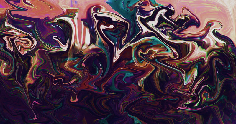 liquid, shapes, purple, 8 K, paint brushes, abstract, artwork, pink, digital art, fluid, colorful, 8K