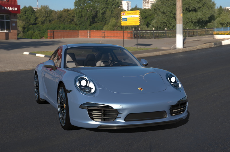 8 K, 8K, colbalt blue, Porsche 904 Carrera, Porsche 911 GTR RS, car, Porsches, 3D graphics