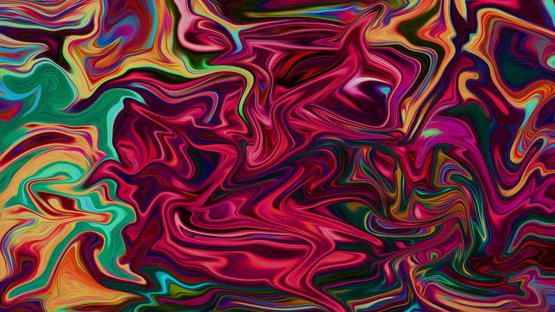 digital art, artwork, paint brushes, fluid, colorful, abstract, 4K, liquid, shapes, 8 K