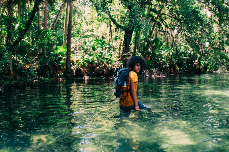 river, explore, lady, boys, men, 1080P, leisure activity, forest, adventurer, nature, outdoors, wade, one person, hike, males, water, swim, three quarter length