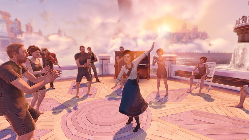 elizabeth, piano, comstock, bioshock, water, infinite, 1080P, dancing, beaches