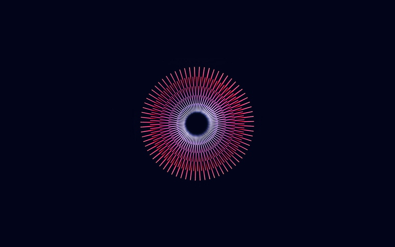 4K, copy space, spiral, studio shot, black, pattern, close-up, technology, geometric shape, background, low angle view, single object, digital composite