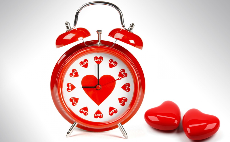 Clock, no people, still life, Background, alarm, minute hand, o, alarm clock, valentines day - holiday, white background, close-up, deadline, Romantic