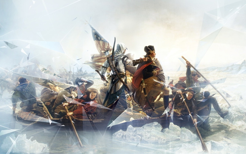 representation, sunlight, one person, government, George Washington, obscured face, human representation, outdoors, Assassins Creed III, 720P, digital composite