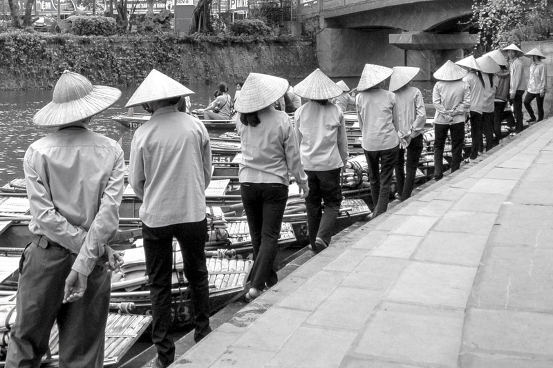 hanoi, adult, clothing, real people, women, people, rowers, architecture, 1080P, group, protection, full length, casual clothing, footpath, walking, uniform
