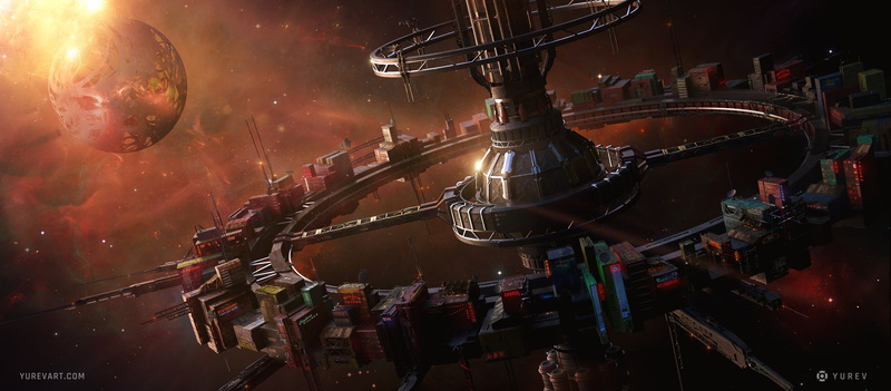 2K, Spaceport, Space, Planet, Sci Fi