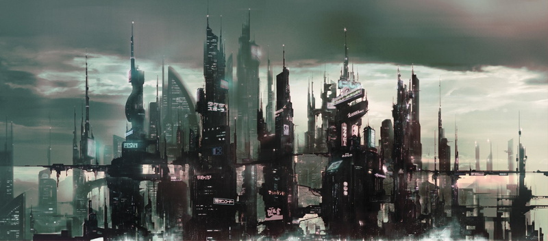 City, Sci Fi, Spaceport, Vehicle, 1080P