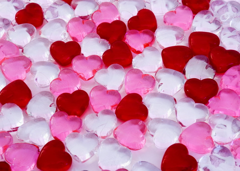 abstract, white, glass, art, hearts, PINK, photography, red, hd, 480P