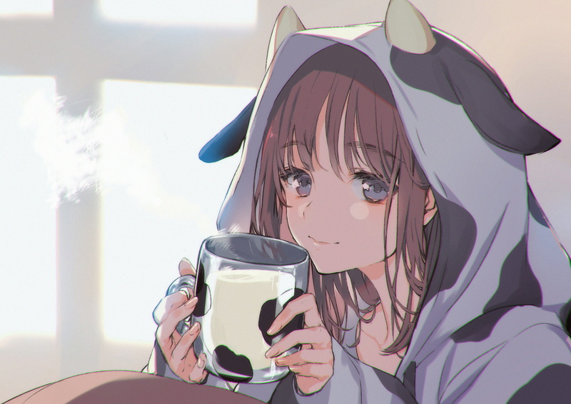 anime girls, original characters, hoods, cowgirl, anime, Otowa, 2K, cow girl
