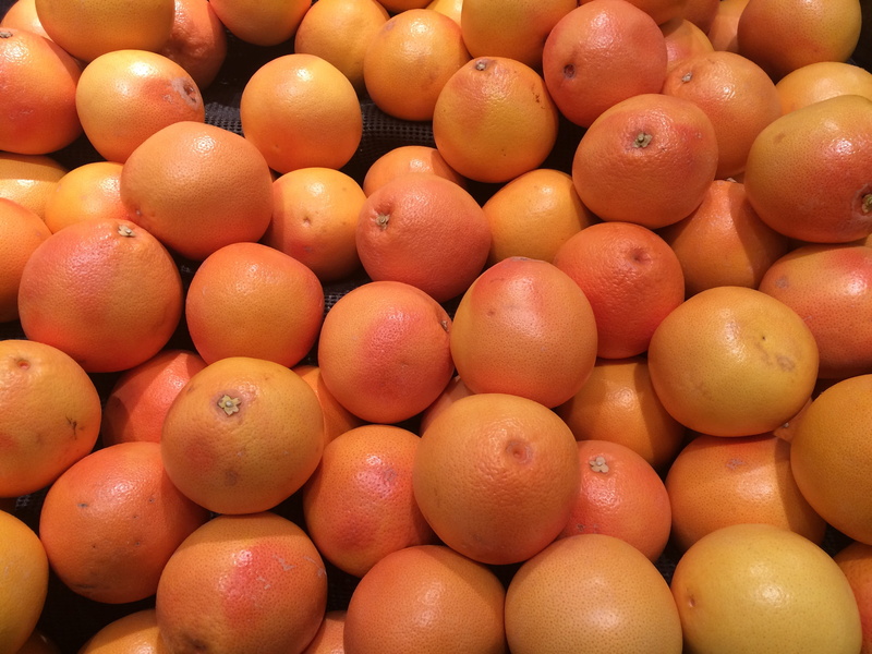 no people, retail, seiyu ltd, yokosuka, high angle view, large group of objects, orange color, grapefruit, department, 2K, fruits and vegetables, yellow
