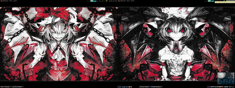 flandre, scarlet, Touhou, banpai, anime, art, games, 2K, hd, remilia, akira, x, vampires
