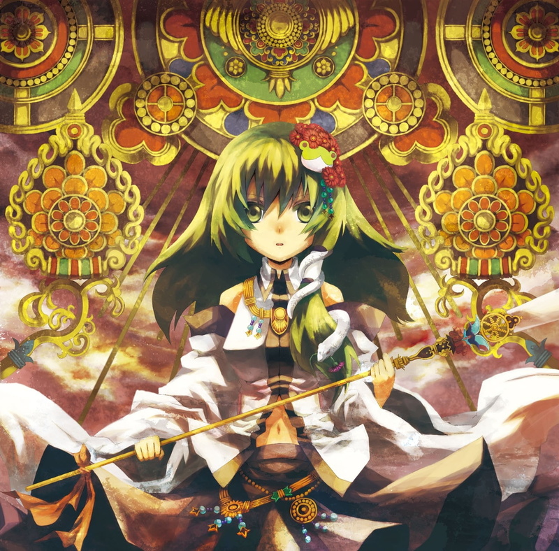 sanae, long, japanese, 720P, people, x, art, wallpa, sleeves, long hair, clothes, hd, green, detached, Touhou, hair, miko, kochiya