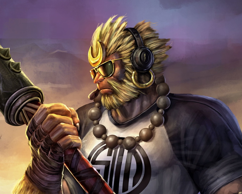 Warrior, 2K, Fantasy, Monkey, Sun Wukong, Sunglasses
