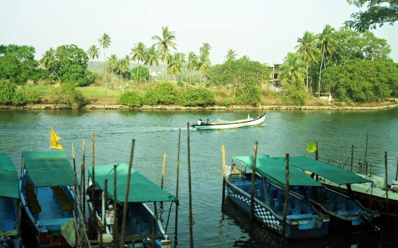 water, lagoon, sea, island, vacations, tropical Climate, famous Place, goa, nature, travel, river, tranquility, nautical Vessel, tree, travel Destinations