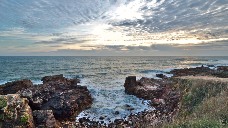land, vendée, olonne, nature, beauty in nature, outdoors, idyllic, no people, ocean, sea, rocky coastline, scenics - nature, water, sands, horizon, side