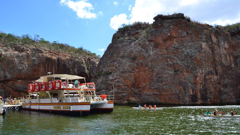 waterfront, 4K, river, rock, beauty in nature, passenger craft, brazil, formation, sea, mountain range, rock - object, incidental people, outdoors, rock formation