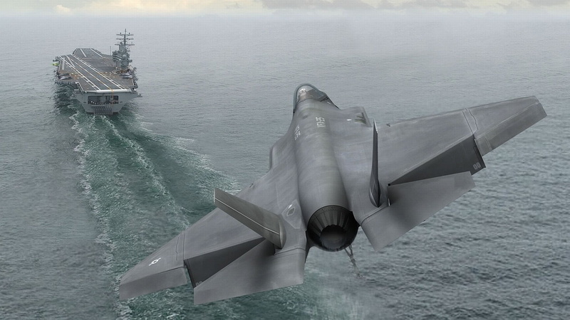 ship, beauty in nature, day, scenics - nature, battle, travel, Ocean, rippled, water, sailing, no people, transportation, Lockheed Martin, Lockheed Martin F-35 Lightning II