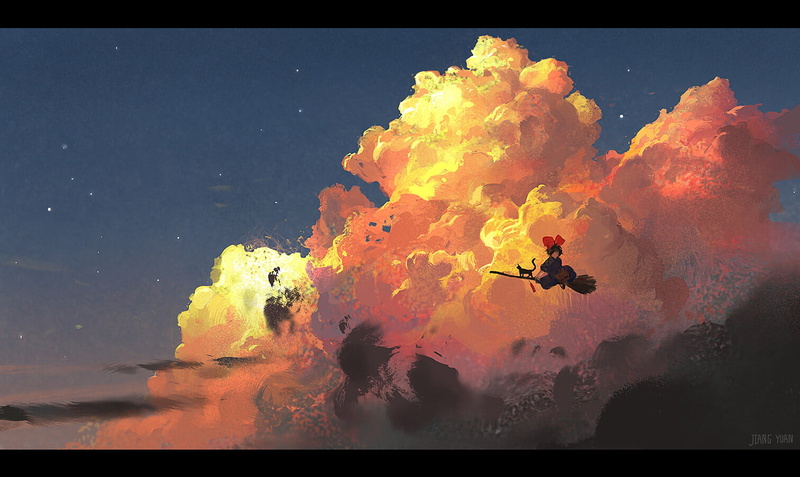 artwork, Kikis Delivery Service, 720P, digital art