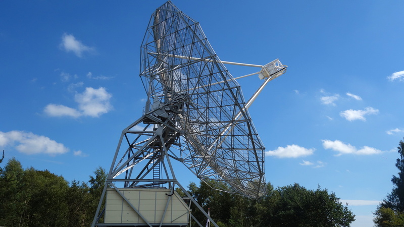 nature, cosmos, fuel and power generation, satellite, day, plant, cloud - sky, telescope, no people, sky, dwingeloo, tree, blue, astronomy, industry, outdoors