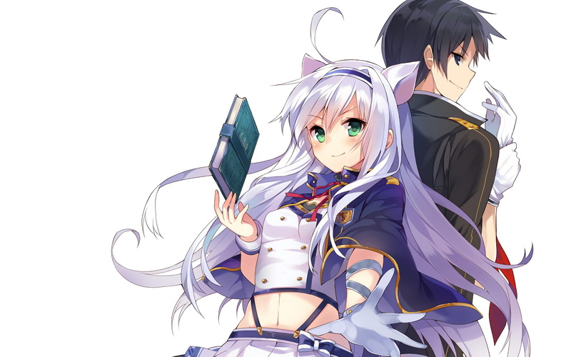 1080P, characters, male, female, Glenn Radars, Rokudenashi Majutsu Koushi to Akashic Records, Sistine Fibel, Anime