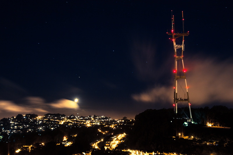 radio wave, san francisco, science, broadcasting, technology, sky, space, city, california, cloud - sky, outside, no people, building exterior, astronomy