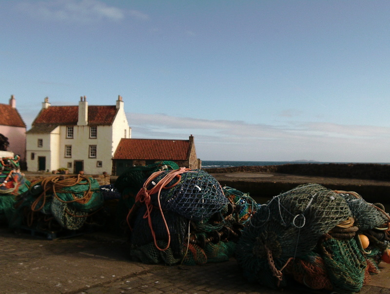 4K, Fife, water, no people, architecture, fishing net, shore, scottish, sky, nature, Nets, Fishing, building, fishing industry, clear sky, Pittenweem