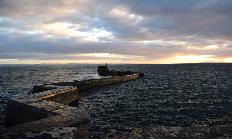 east neuk, st monans, landmark, groyne, beach, scotland, architecture, the blocks, zigzag, water, no people, tranquil scene, cloud - sky, fife, 5K, coast