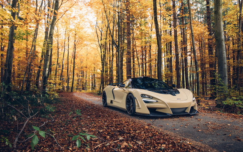 4K, supercar, Novitec, N-Largo, 2018, 720S, forest, autumn, McLaren