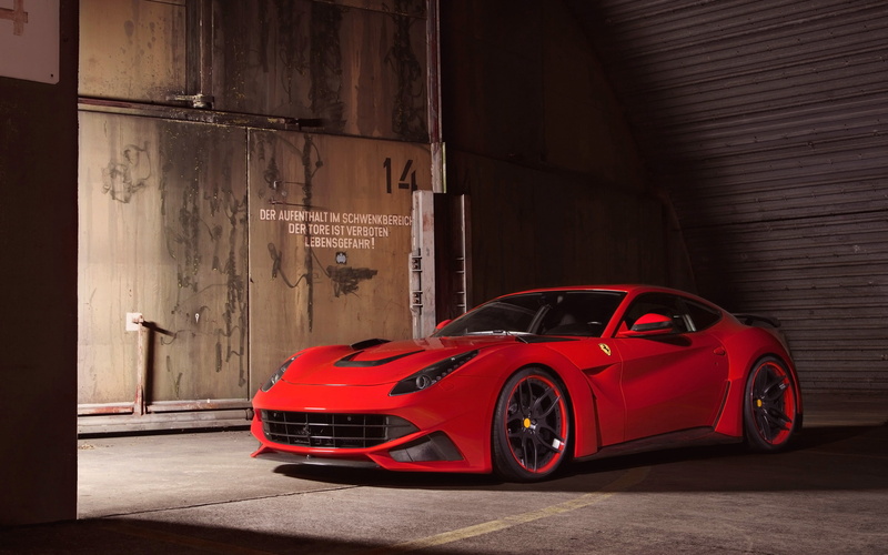 n, 2014, ferrari, novitec, f, largo, 2K, berlinetta, rosso