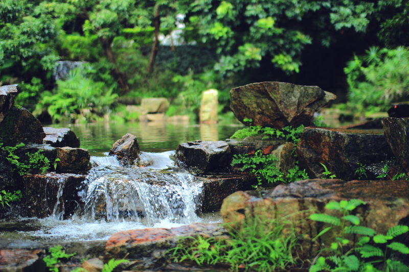 waterfall, outdoors, 30mm, sigma, travel, nature, canon, time, pond, forest, stream, moss, flowing, lapse, water, photo, river, time lapse, China, 600D