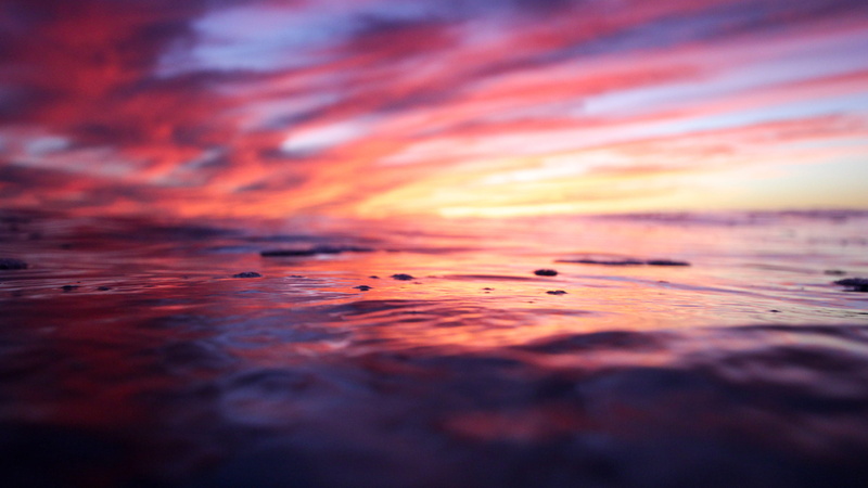 multi colored, nature, backgrounds, selective focus, red, cloud - sky, scenics - nature, outdoors, water, beauty in nature, sherbet, wave, orange color
