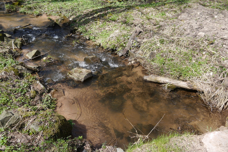 hike, downloading, solid, day, pollution, rest, tranquility, high angle view, shallow, bank, environment, werra meissner circle, outdoors, wet, water, water running