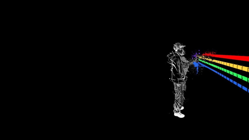 1080P, mask, minimalism, lines, artwork, selective coloring, graffiti, spray