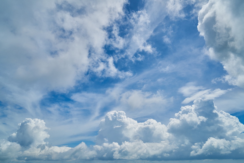 high, blue, cloudscape, scenics, outdoors, fluffy, 8K, day, wind, overcast, cloud, texture, season, white, atmosphere, spring, cloud - sky, backgrounds