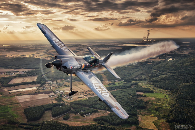 Pilot, 1080P, HESJA Air-Art Photography, Sunset, Aerobatic aircraft, XtremeAir Sbach 300, Cockpit