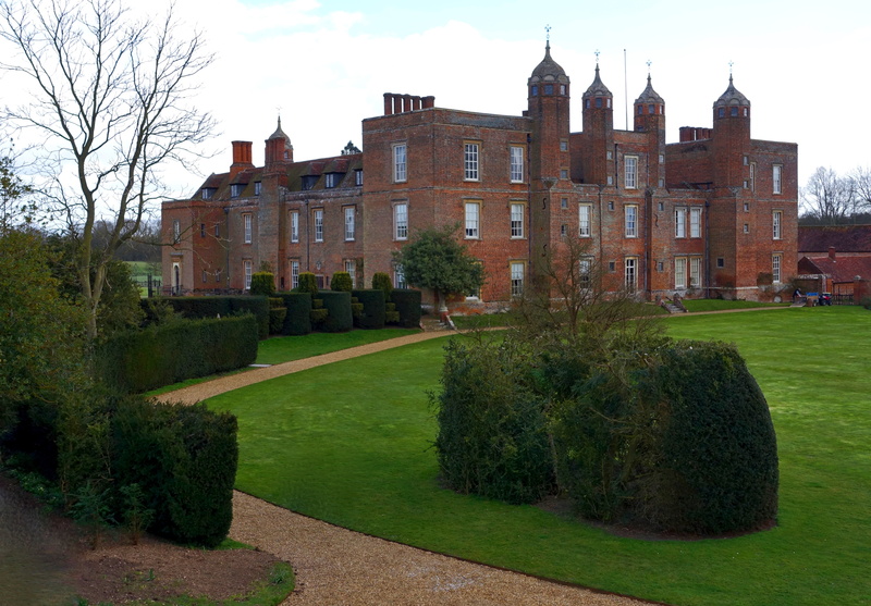 sky, milford hall, grass, no people, palace, classic, day, hedge, built structure, nature, green color, lawn, noble, architecture, house, residence, residential district