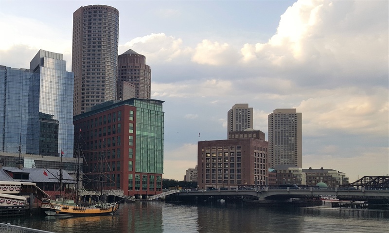 financial district, no people, building exterior, downtown, nautical vessel, landscape, building, transportation, mode of transportation, architecture