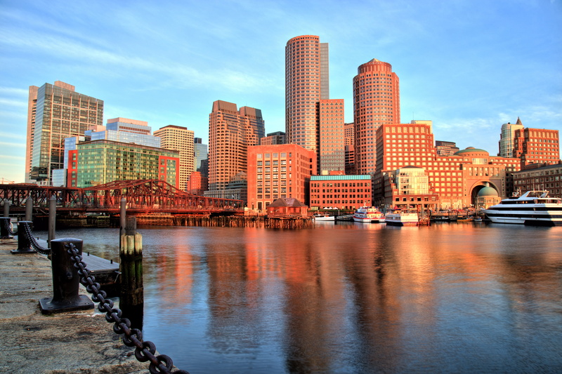 5K, Boston Bay, bridge, building, port, Boston Harbor, Boston, Massachusetts, promenade, Bay