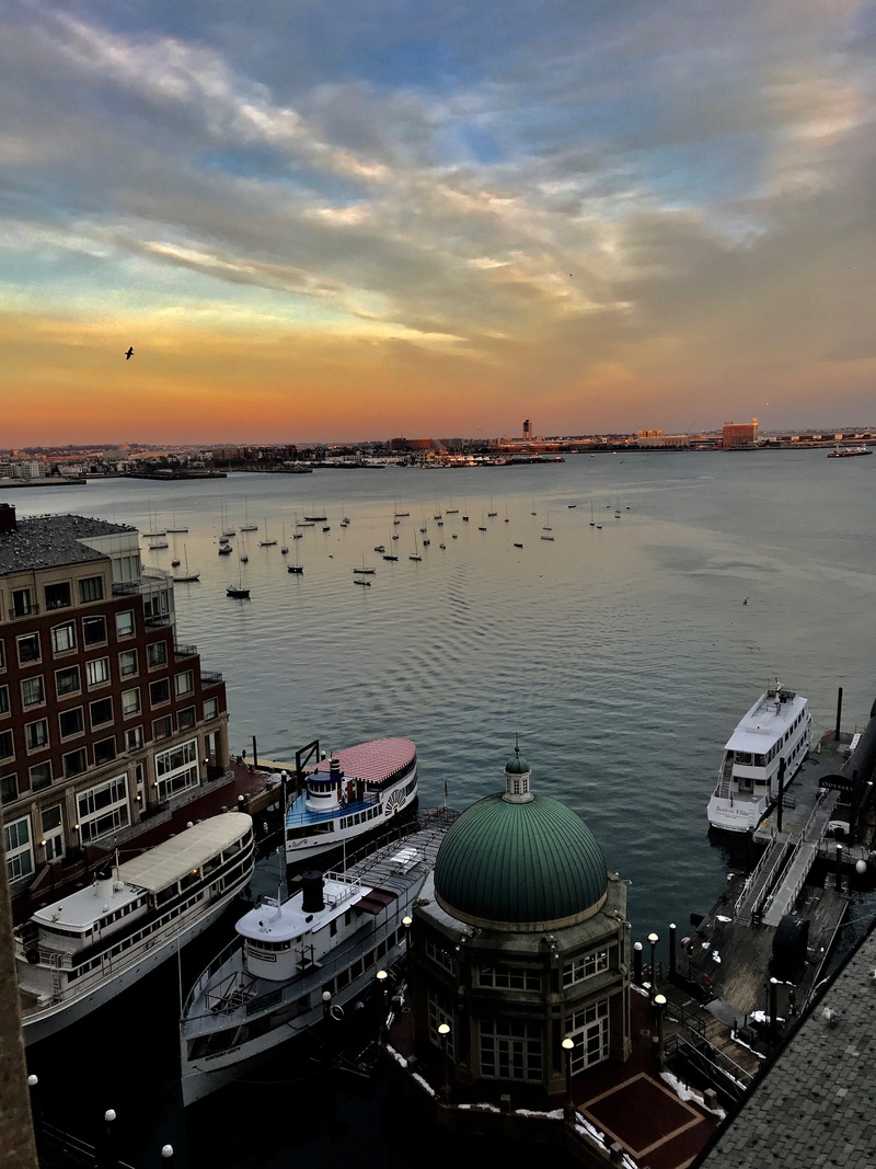 massachusetts, water, transportation, high angle view, beauty in nature, back bay, marina, dock, built structure, boston harbor, sky, boston, boats, united states