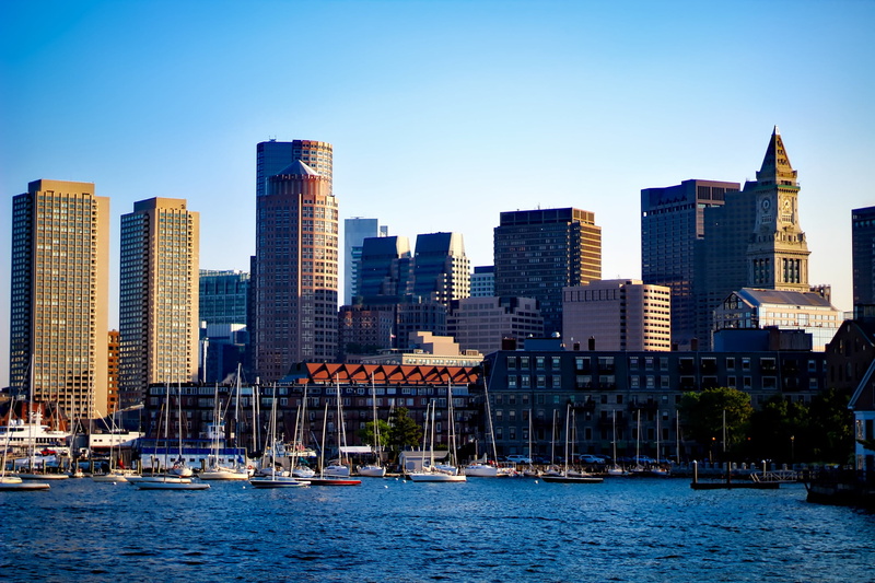 buildings, yacht, landscape, hdr, boston, range, body, water, office building exterior, famous Place, cityscape, 1080P, modern, building Exterior, nature