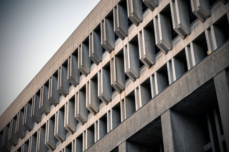 nature, window, built structure, united states, boston, building exterior, office, 5K, boston city hall, office building exterior, brutalism, side by side