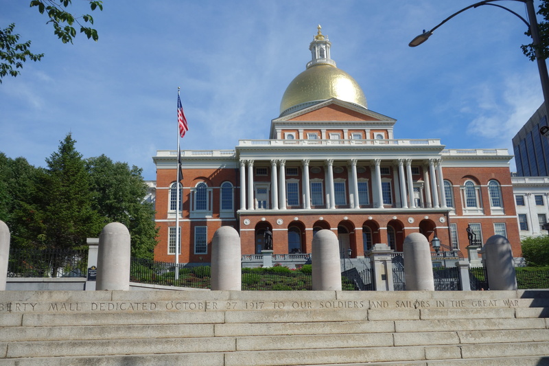 plant, outdoors, massachusetts, stadthalle, north america, boston, building exterior, cloud - sky, built structure, architectural column, home, demokratie