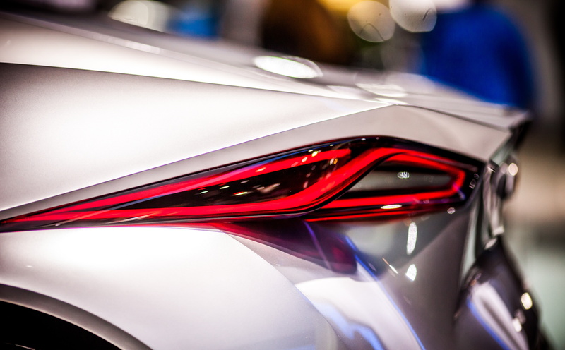 auto show, Ford, Cobo Center, shiny, close-up, no people, Cobo Hall, motion, wealth, 5K, car, Chevrolet, city, Chevy Miray, lighting equipment, tail light