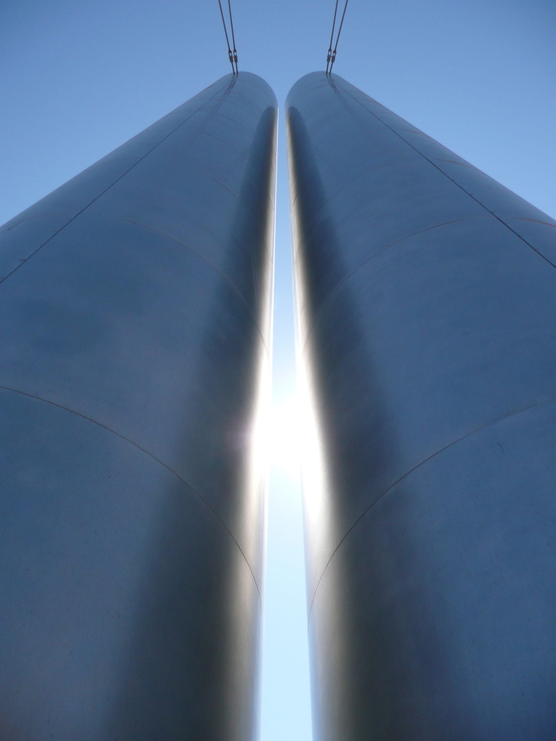modern, no people, close-up, industry, 2K, day, tall - high, building exterior, scottsdale, metal, united states, low angle view, sky, architecture, directly below