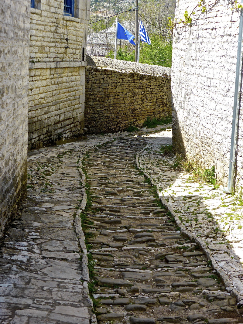 wall, cobblestone, the way forward, building exterior, history, direction, stone wall, pathway, traditional, footpath, nature, plant, paving stone, canal