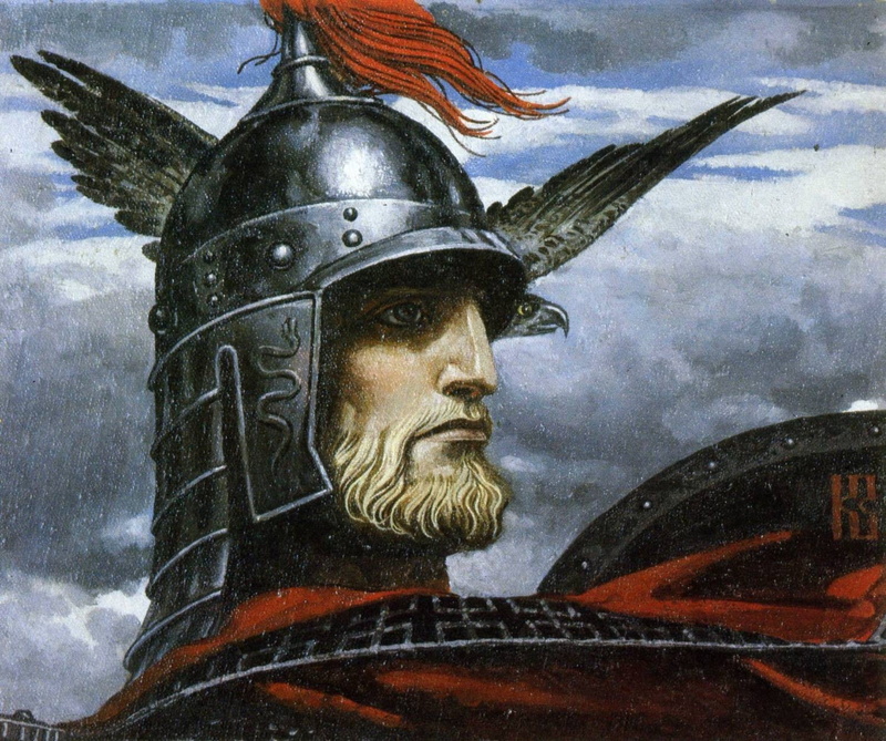slavic, helmet, 720P, painting, medieval