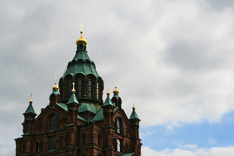 architecture, building, cloud - sky, place of worship, spirituality, church, slavic, sky, belief, tower, the dome, helsinki, no people, cathedral, old